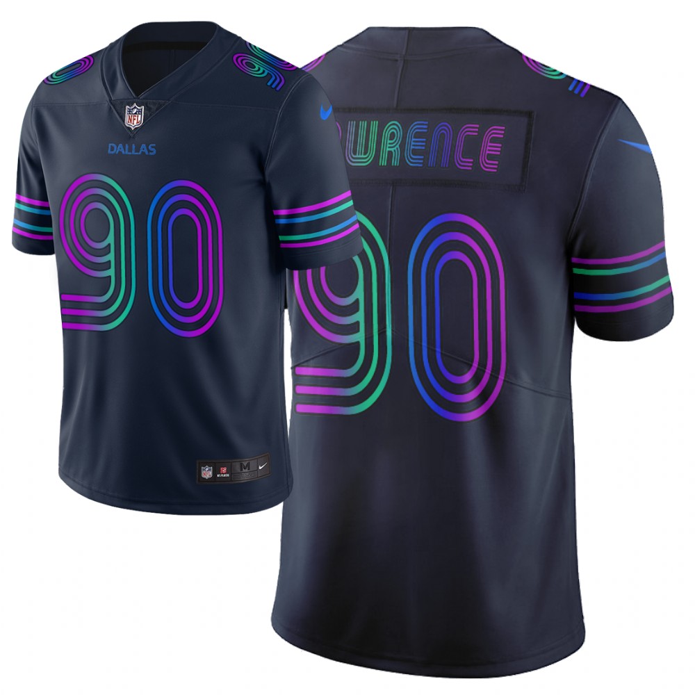Men Nike NFL Dallas Cowboys #90 demarcus lawrence Limited city edition navy jersey->dallas cowboys->NFL Jersey